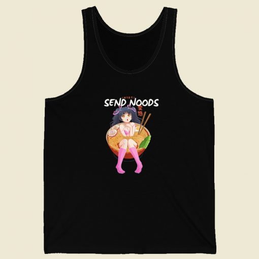 Send Noods Funny Anime 80s Retro Tank Top