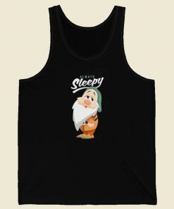 Sleep Dwarf Disney Snow White 80s Retro Tank Top