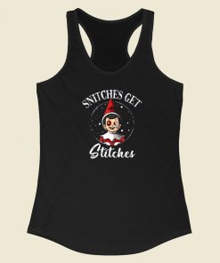 Snitches Get Stitches Xmas Racerback Tank Top