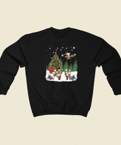 Snoopy Be A Santa Christmas 80s Retro Sweatshirt Style