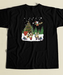 Snoopy Be A Santa Christmas 80s Retro T Shirt Style