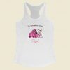 Snoopy In December Wear Pink 80s Racerback Tank Top