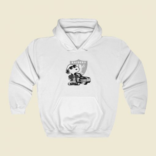 Snoopy With Raiders 80s Retro Hoodie Style