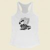 Snoopy With Raiders 80s Racerback Tank Top