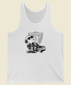 Snoopy With Raiders 80s Retro Tank Top