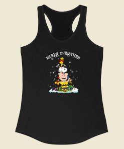 Snoopy Woodstock Charlie Brown 80s Racerback Tank Top