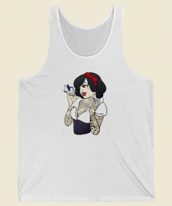 Snow White Punk Rock 80s Retro Tank Top