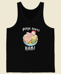 Studio Ghibli Ponyo Ham Lovers 80s Retro Tank Top