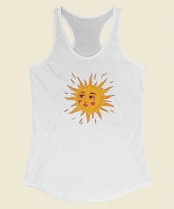 Sun Kissed Summer 80s Racerback Tank Top