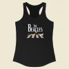 The Beagles Cross The Road 80s Racerback Tank Top