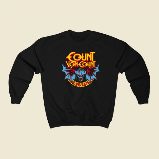 Funny The Count Batman 80s Retro Sweatshirt Style