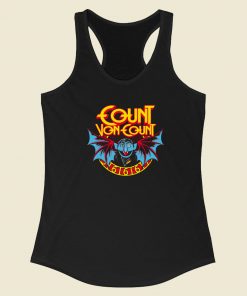 Funny The Count Batman 80s Racerback Tank Top