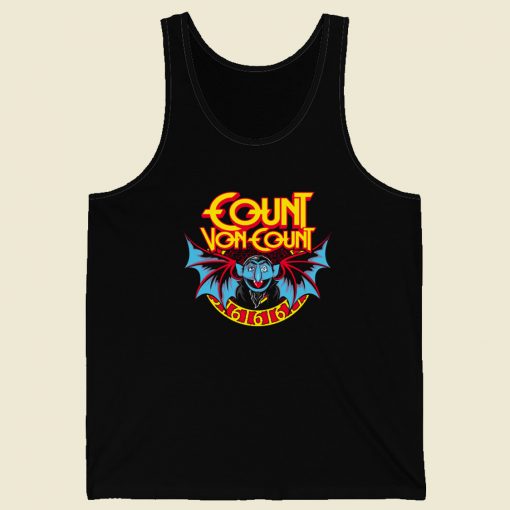 Funny The Count Batman 80s Retro Tank Top