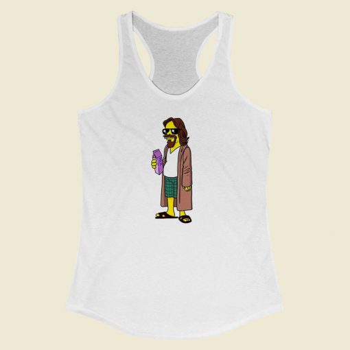 The Dude Homer Man Vintage Racerback Tank Top