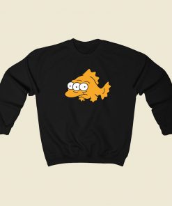 The Simpsons Happy Blinky Funny 80s Sweatshirt Style