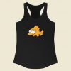 The Simpsons Happy Blinky Funny 80s Racerback Tank Top