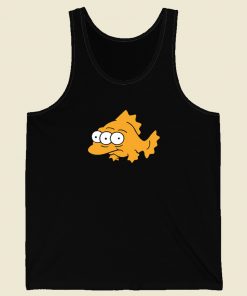 The Simpsons Happy Blinky Funny 80s Retro Tank Top