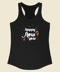 Toast To The New Year Funny Racerback Tank Top