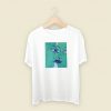 Two Green Faces Indie 80s Retro T Shirt Style