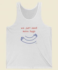 We Just Need More Hugs 80s Retro Tank Top