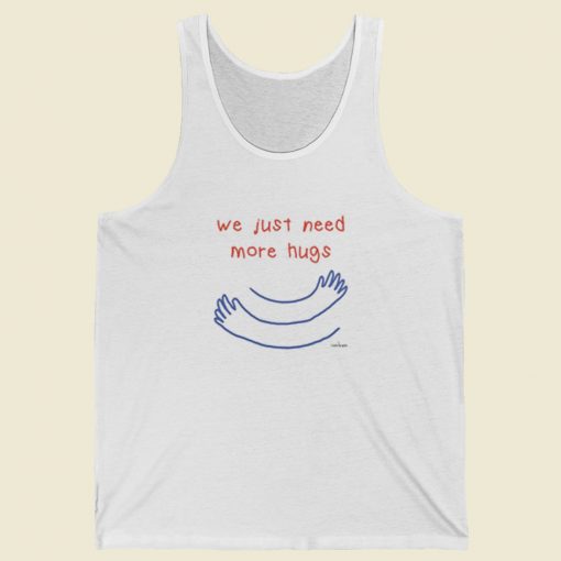 We Just Need More Hugs 80s Retro Tank Top