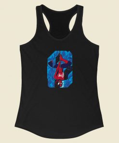 With Great Power Tiles 80s Racerback Tank Top