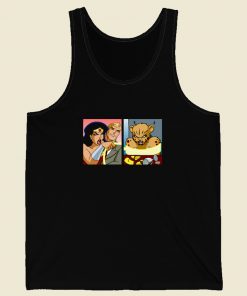 Wonder Woman Yelling At Cheetah 80s Retro Tank Top