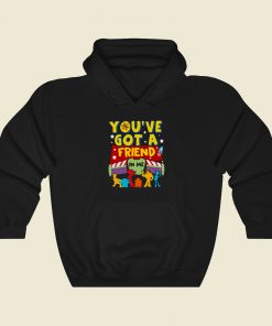 You Have Got A Friend 80s Retro Hoodie Style