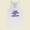 Zen Master of Duality Yoga 80s Racerback Tank Top