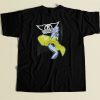 Aerosmith Robot Yellow Dress 80s Retro T Shirt Style