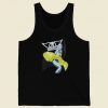 Aerosmith Robot Yellow Dress 80s Retro Tank Top