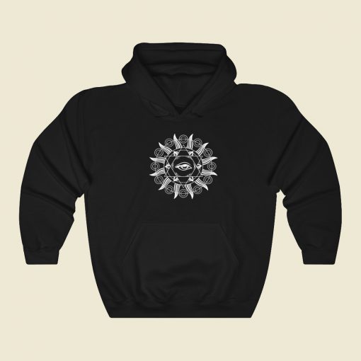 All Seeing Eye Mandala Sacred Hoodie Style