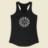 All Seeing Eye Mandala Sacred 80s Racerback Tank Top