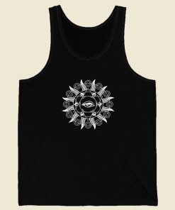 All Seeing Eye Mandala Sacred 80s Retro Tank Top