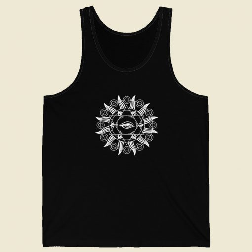 All Seeing Eye Mandala Sacred 80s Retro Tank Top