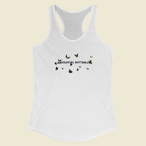 Antisocial Butterfly 80s Racerback Tank Top