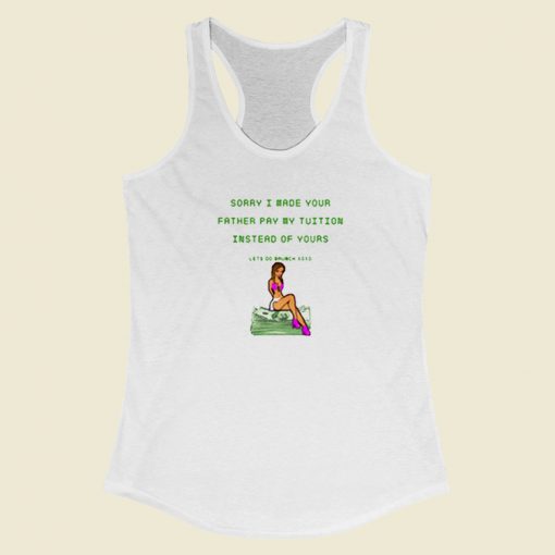 Apologies Milks Merch 80s Racerback Tank Top