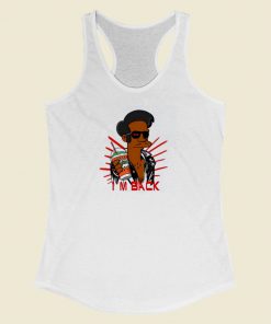 Apu Im Back Funny 80s Racerback Tank Top