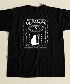 Aquaman Liquor Graphic 80s Retro T Shirt Style