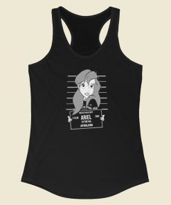 Ariel Princess Funny 80s Racerback Tank Top