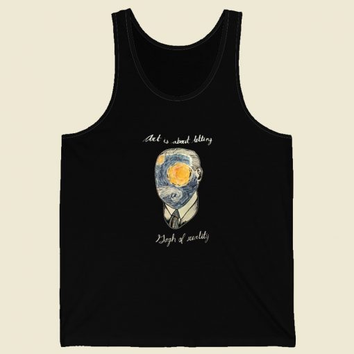 Art Is About Letting Gogh 80s Retro Tank Top