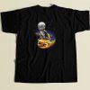 Astronaut Cat Rainbow Burger 80s Retro T Shirt Style