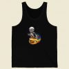 Astronaut Cat Rainbow Burger 80s Retro Tank Top