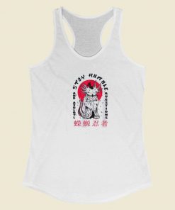 Axolotl Questions Wise Sensei 80s Racerback Tank Top