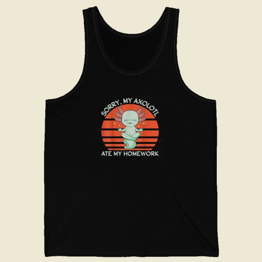 Axolotl Salamander Case 80s Retro Tank Top