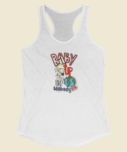 Baby You Light Up Lyric 80s Racerback Tank Top