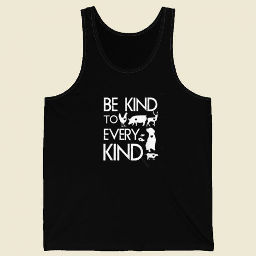 Be Kind To Every Kind 80s Retro Tank Top