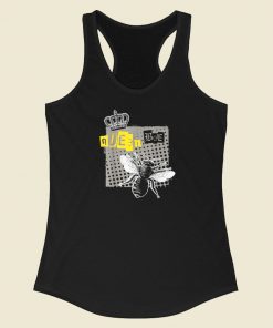 Beehive Cute Beekeeping 80s Racerback Tank Top