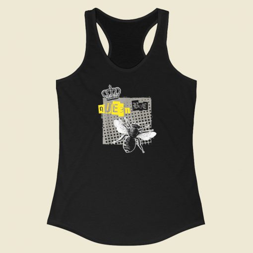 Beehive Cute Beekeeping 80s Racerback Tank Top