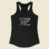 Berries And Cream Meme 80s Racerback Tank Top